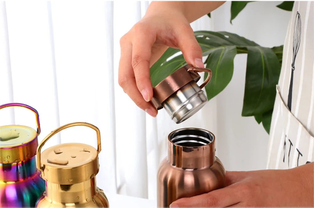 500ML Stainless Steel Insulated Water Bottle For Tour Outdoor Sport School Keep Cool Gym Water Bottle High Quality Drinkware