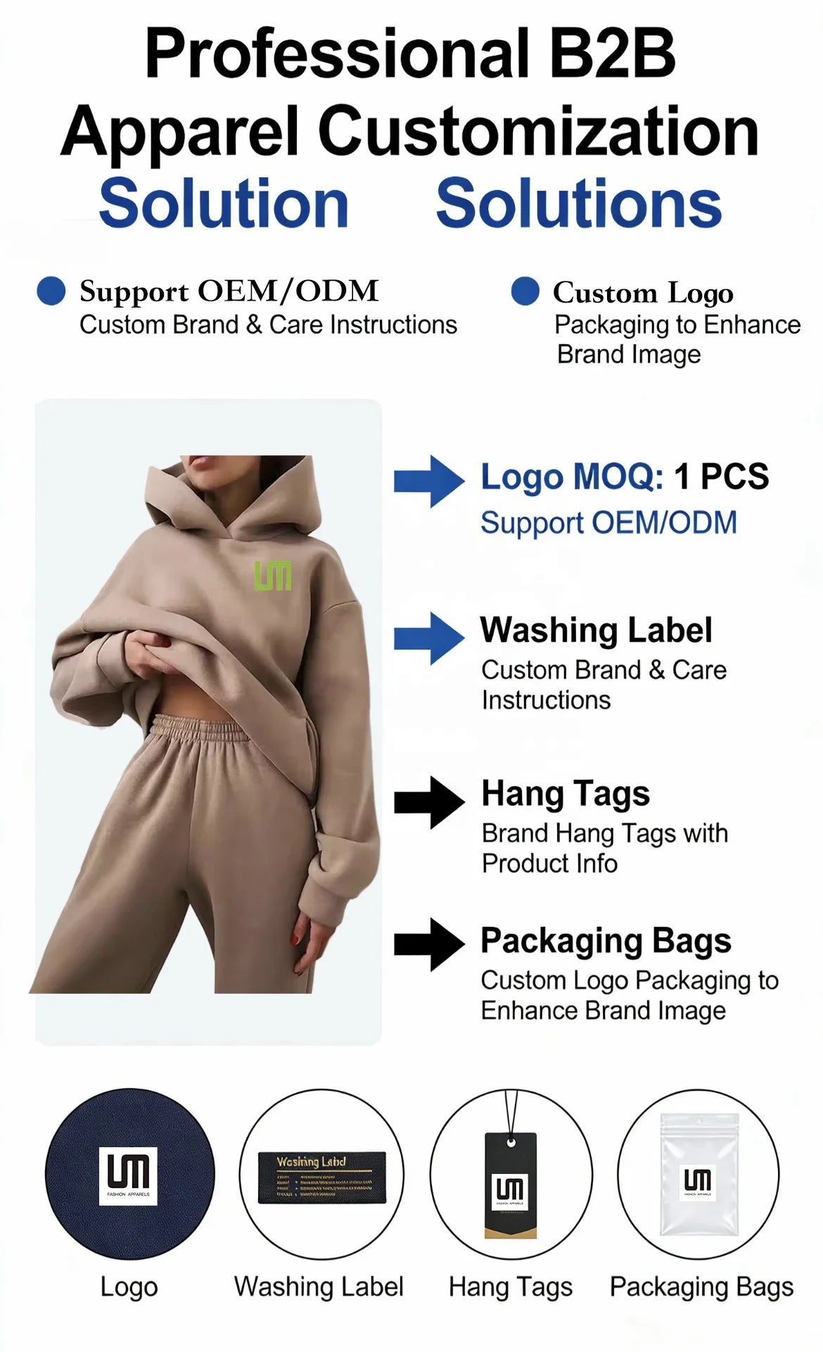 Women’s Hooded Sweatshirt & Sweatpants Set