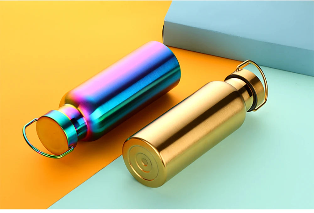 500ML Stainless Steel Insulated Water Bottle For Tour Outdoor Sport School Keep Cool Gym Water Bottle High Quality Drinkware