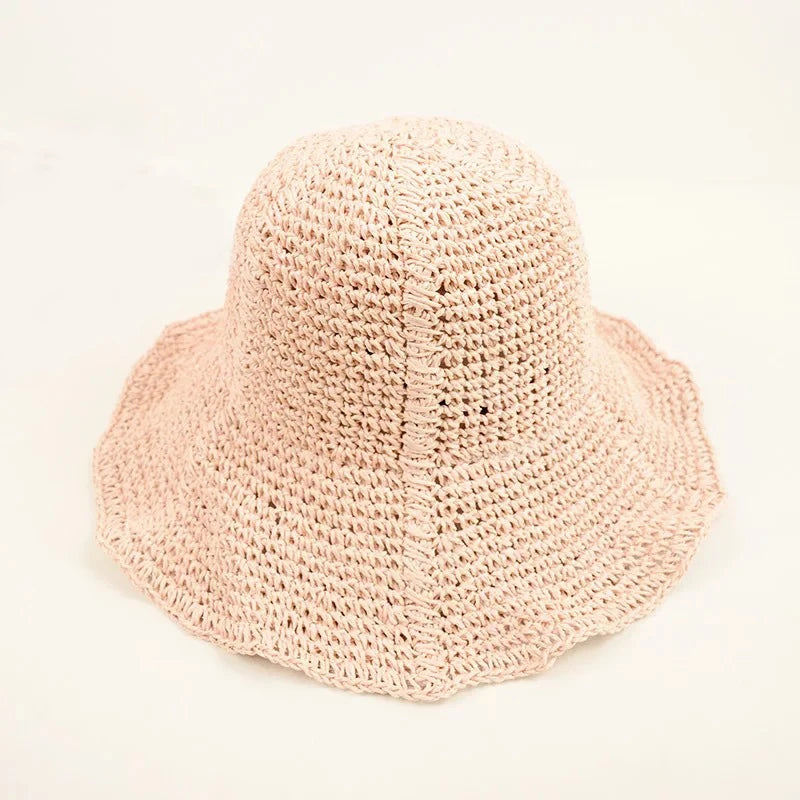 Women’s Crochet Straw Sun Hat