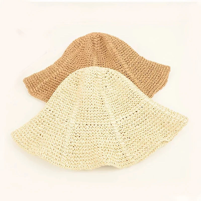 Women’s Crochet Straw Sun Hat