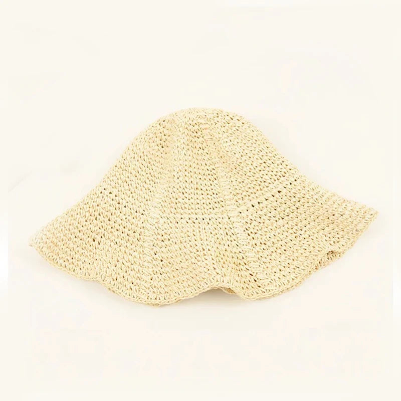 Women’s Crochet Straw Sun Hat