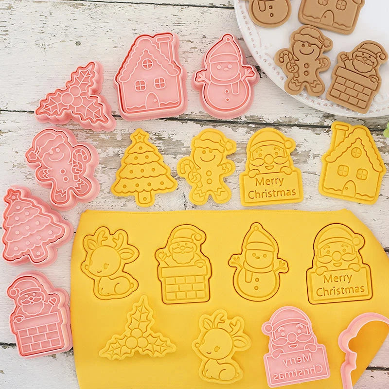 3D Christmas Cookie Cutter & Stamp Set