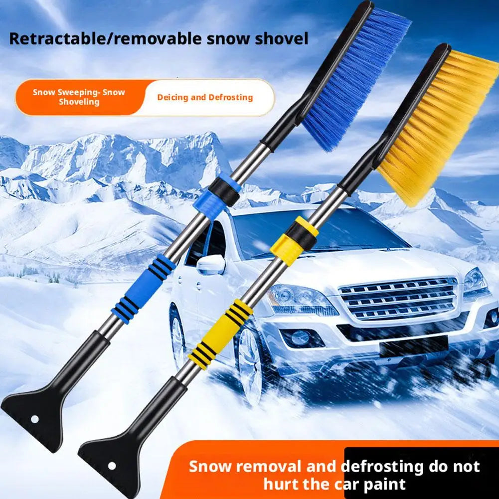 Retractable Snow Brush & Ice Scraper Tool