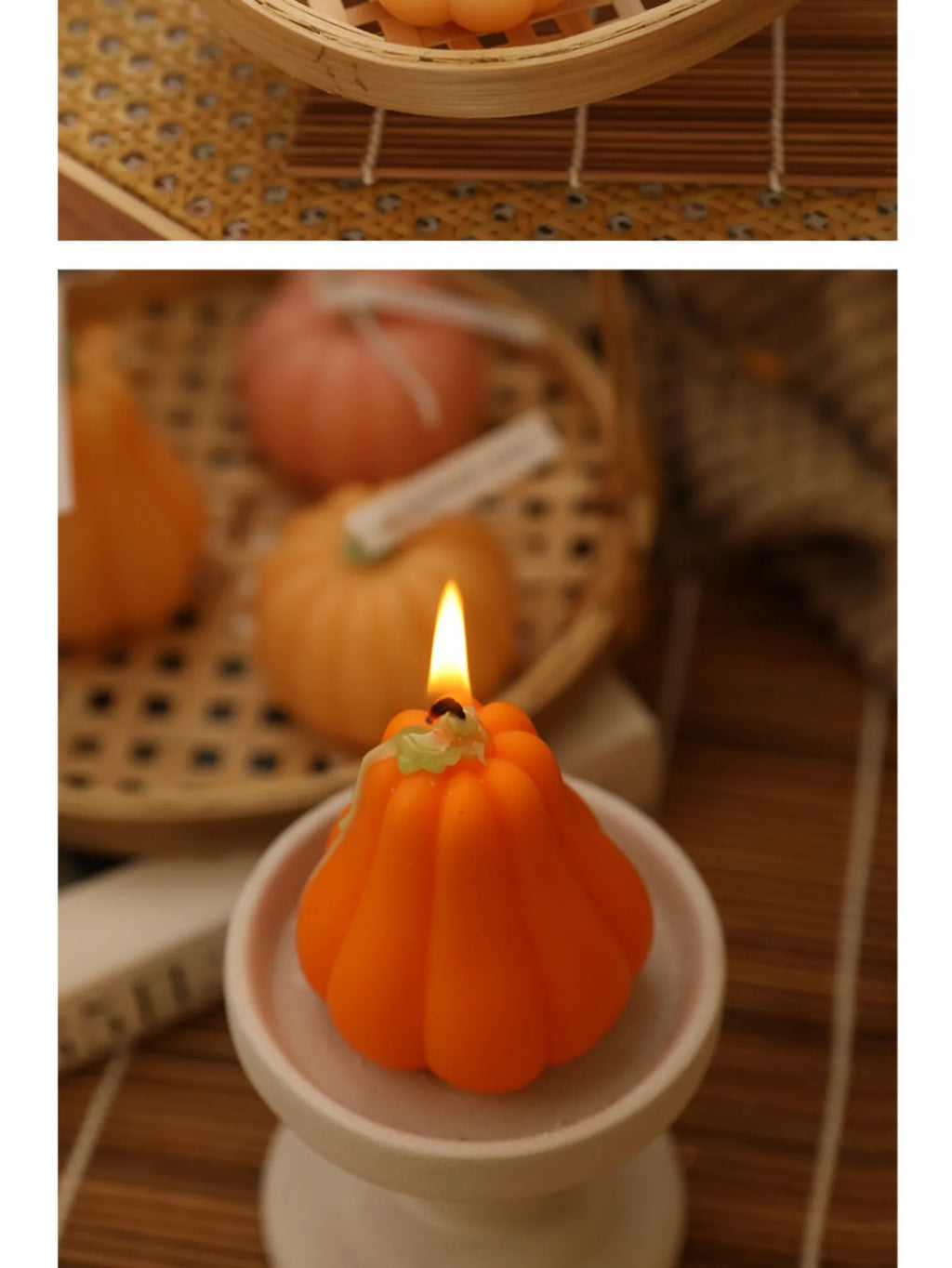 Pumpkin Shaped Scented Candle