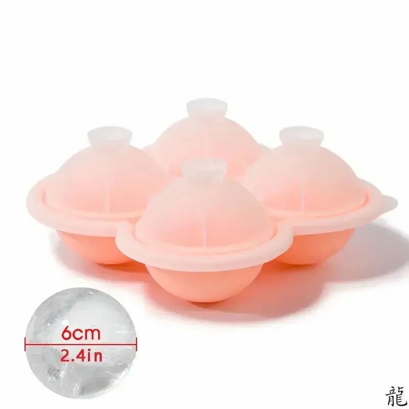 1pc Large Silicone Ice Cube Trays - Easy-Release, No Leakage, Perfect for Whiskey, Cocktails, Juice, and Parties