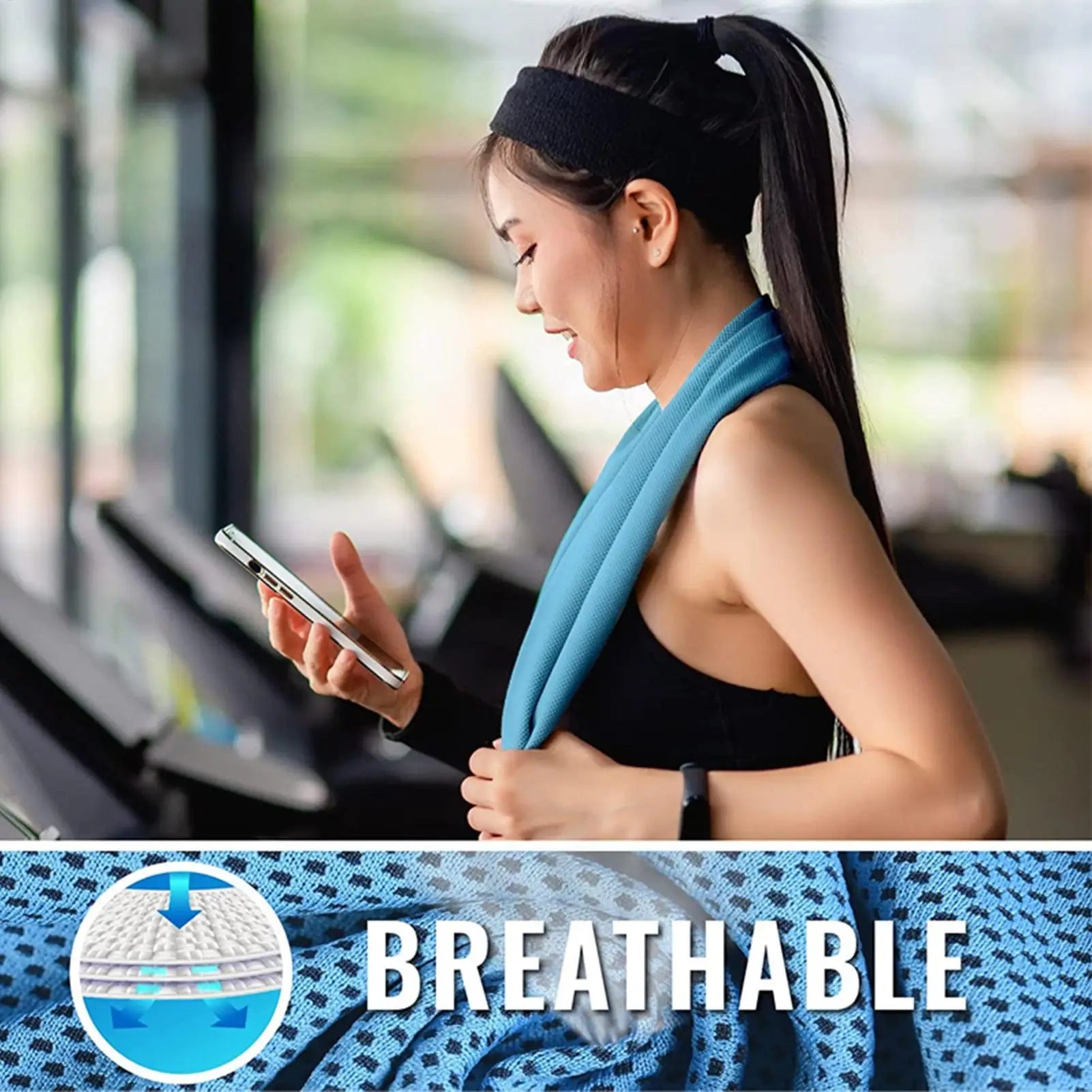 Cooling Towel Ice Towel Cooling Towels for Neck and Face Microfiber Cooling Towel for Gym, Travel, Yoga, Camping, Running