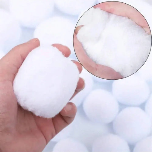 12pcs Fake Snowballs Indoor Snowball Fight, Realistic Plush Artificial Snow Balls for Christmas Decorations, Winter Family Games