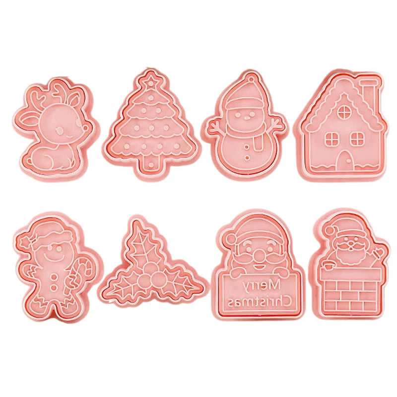 3D Christmas Cookie Cutter & Stamp Set