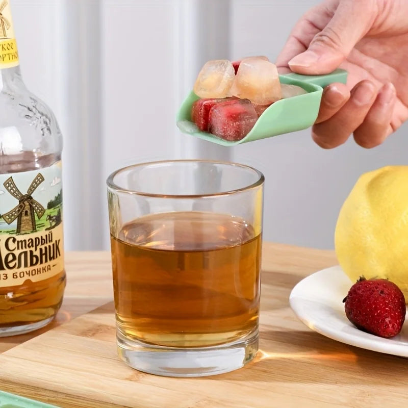 Ice Trays for Freezer with Lid & Bin, Ice Cube Tray Making 68 pcs Ice Cubes, Easy Press to Release Ice