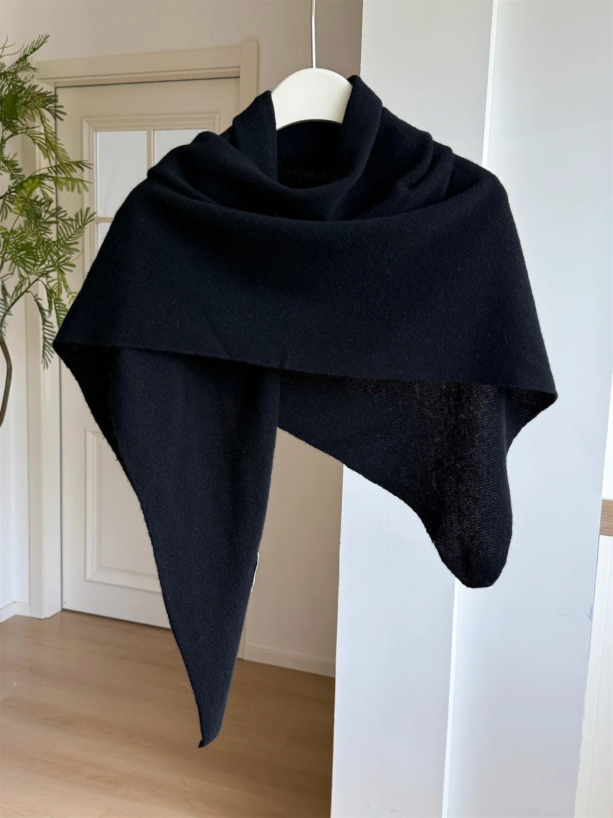 Premium Wool Knit Wraparound Scarf