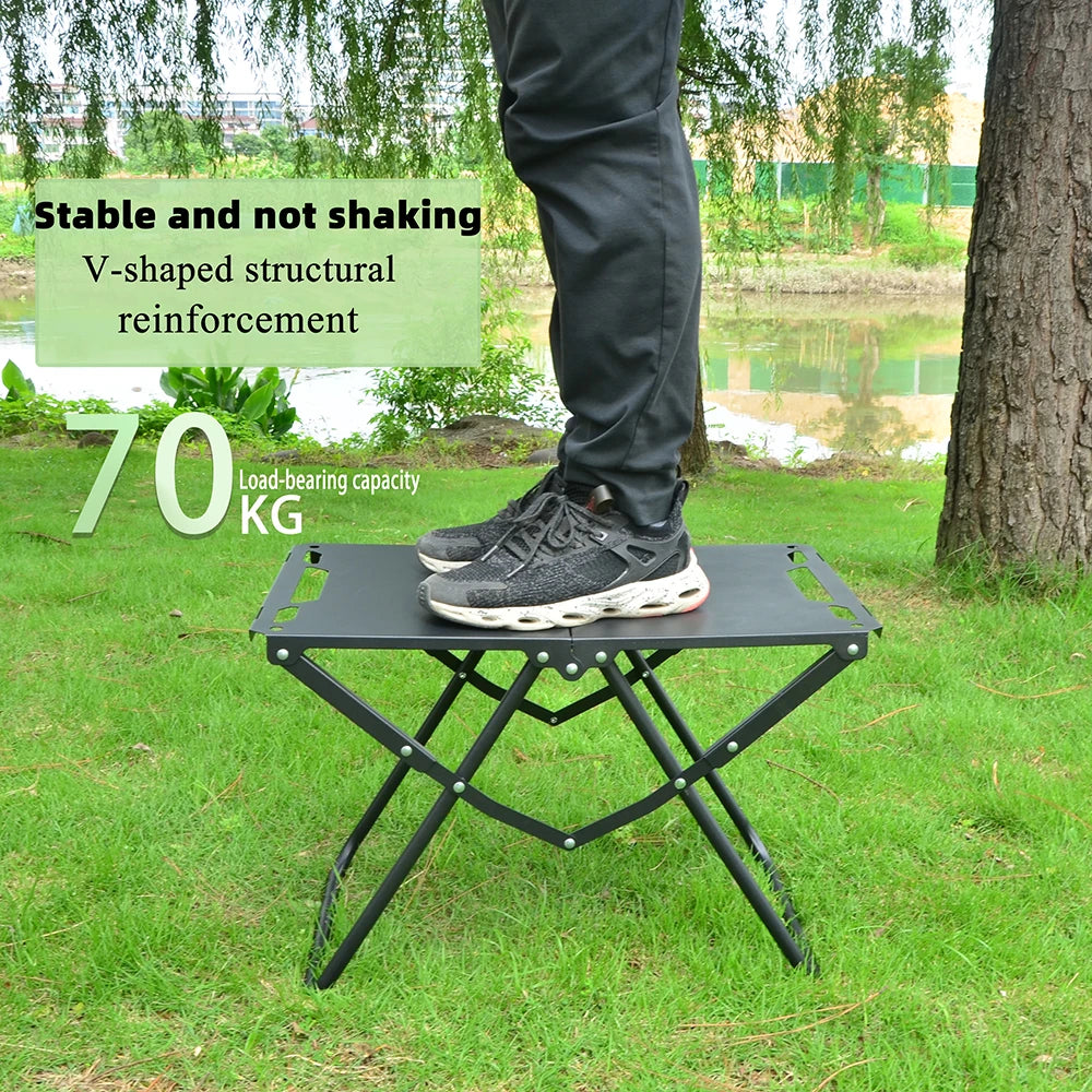 Portable  Picnic Table Beach Tables camping Table for Sand Foldable Edge With Hollowing Hangable items More Convenient