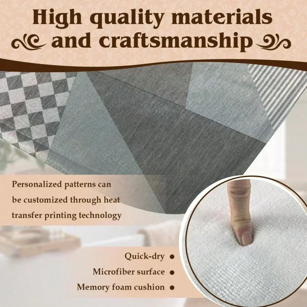 Summer Beach Decorative Welcome Doormat Beach Ocean Starfish Anti-Slip Entrance Door Mat Back Floor Mat for Home Room Decoration