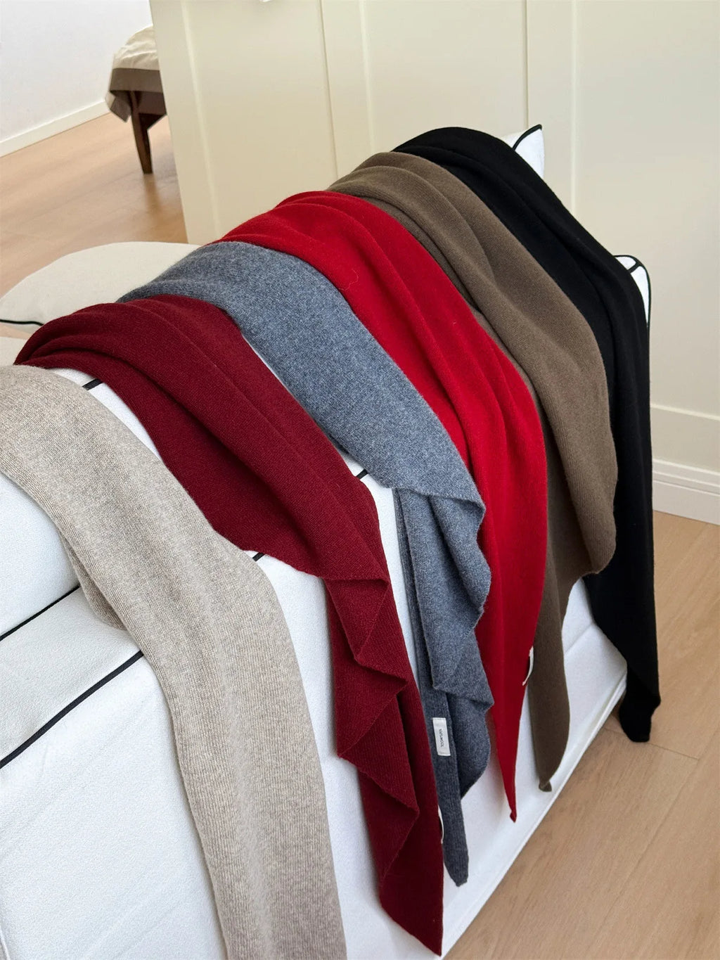 Premium Wool Knit Wraparound Scarf