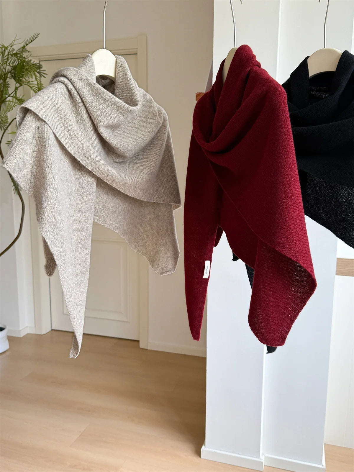 Premium Wool Knit Wraparound Scarf
