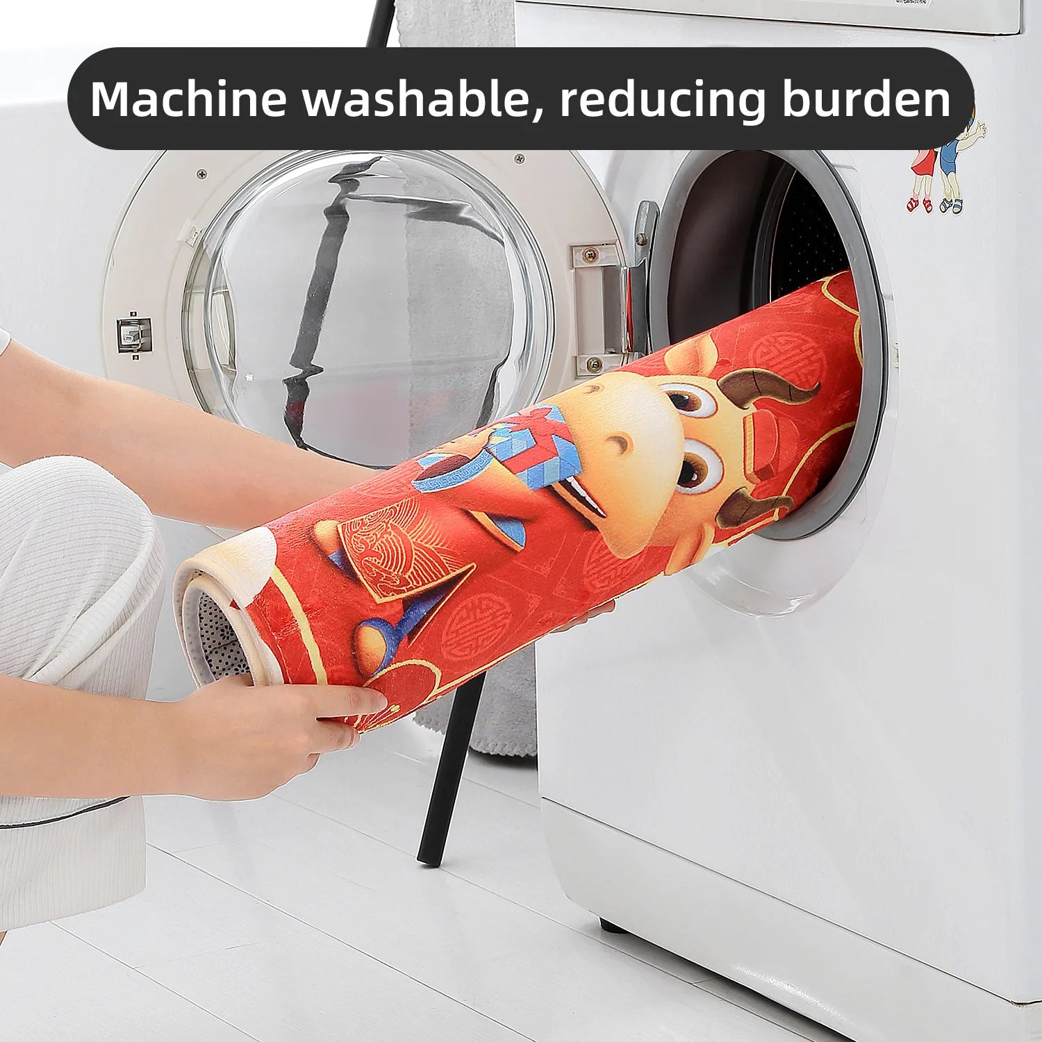 Floral Print Anti-Slip Door Mat