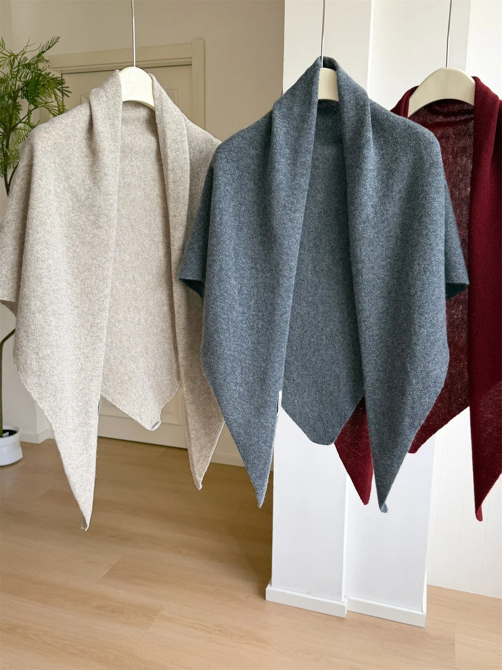 Premium Wool Knit Wraparound Scarf