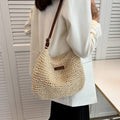 Casual Summer Straw Shoulder Bag