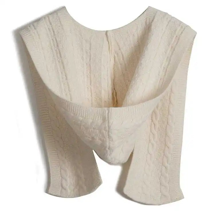 Hooded Knit Shawl Scarf for Women