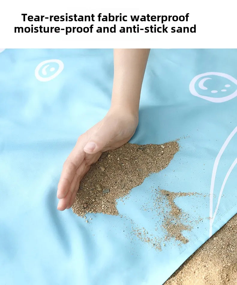 Beach Mat Outdoor Picnic Ultra-thin Campground Mat Waterproof Sand Proof Portable Moisture-proof Mat Pocket Blanket