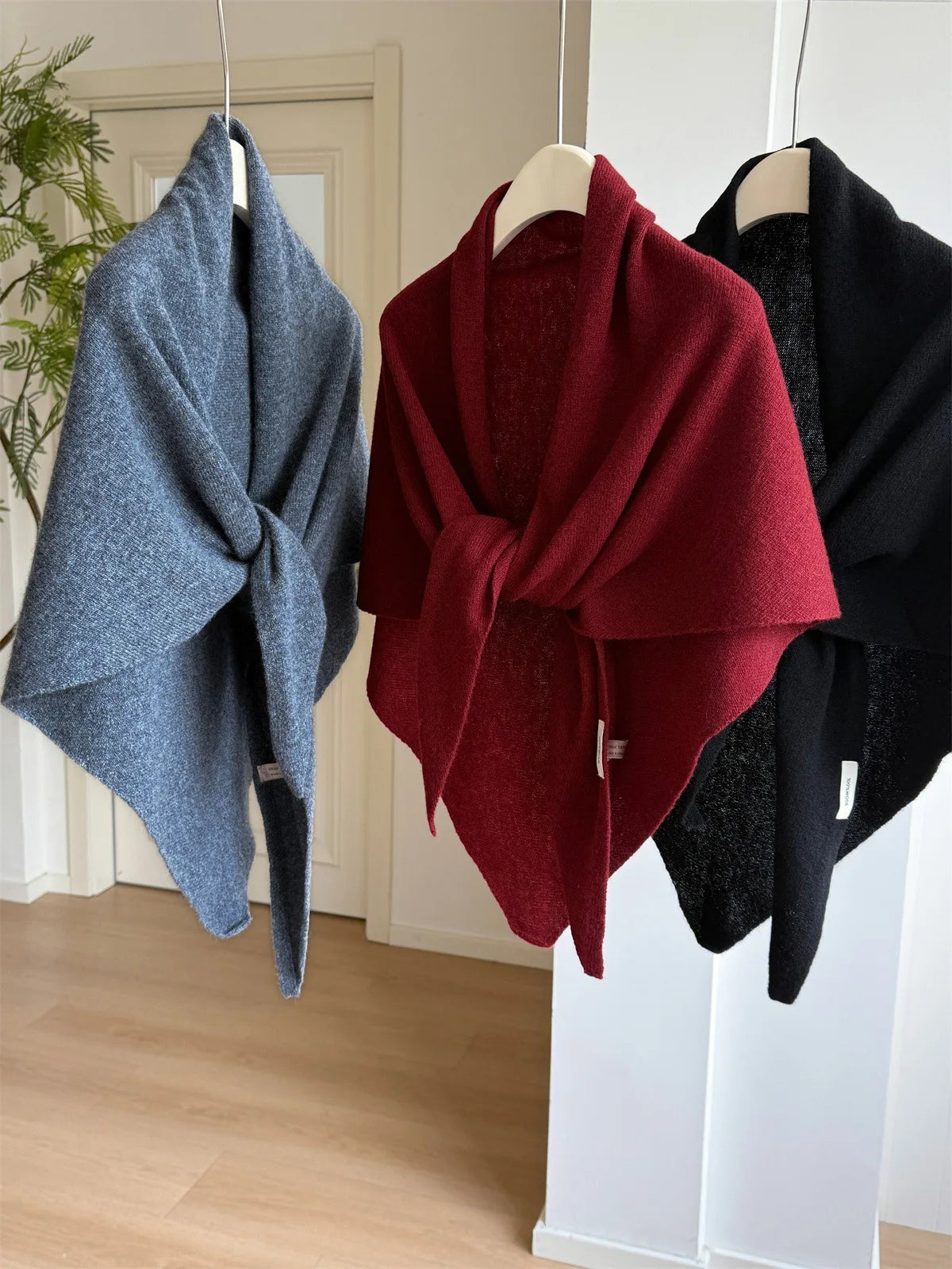 Premium Wool Knit Wraparound Scarf