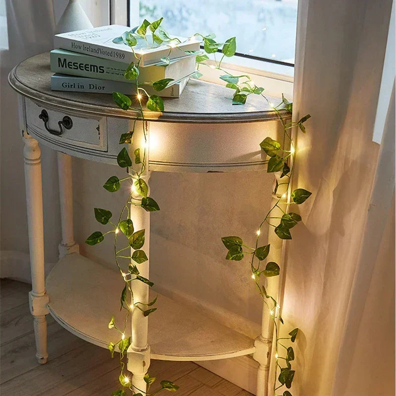 Ivy Leaf Outdoor Fairy String Lights