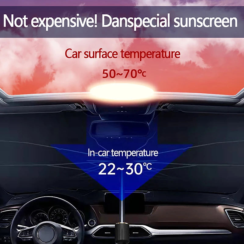 Car Sunshade Umbrella Car Sun Shade Protector Parasol Summer Sun Interior Windshield Protection Accessories For Auto Shading