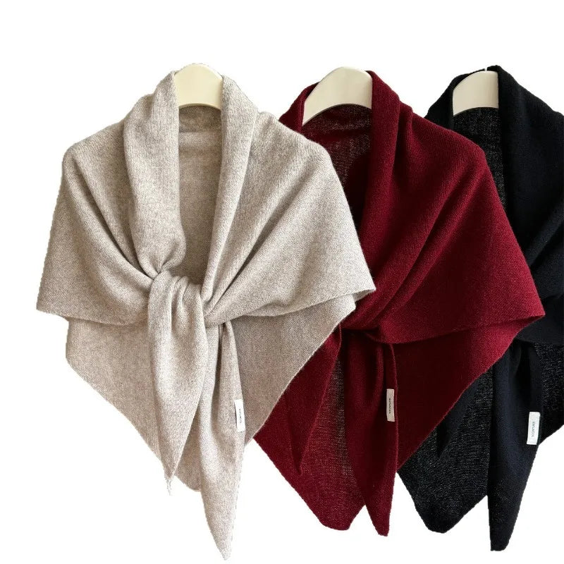 Premium Wool Knit Wraparound Scarf
