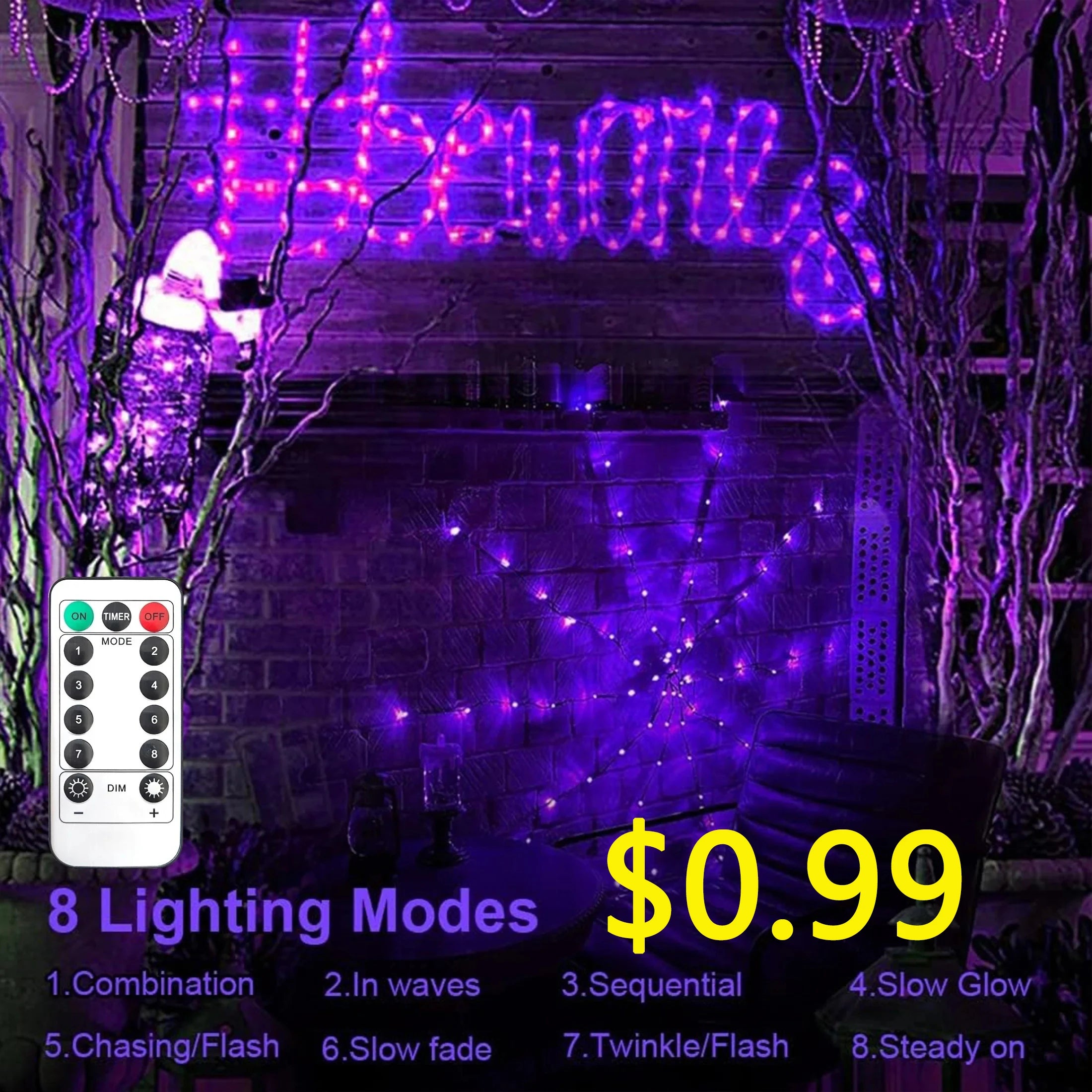 Ivy Leaf Outdoor Fairy String Lights