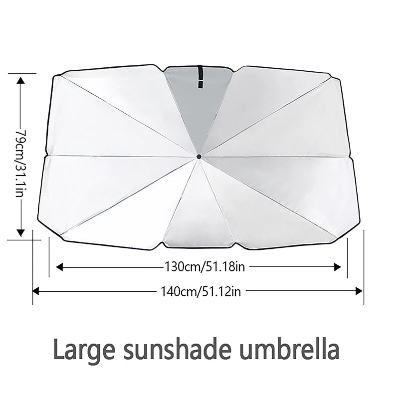 Car Sunshade Umbrella Car Sun Shade Protector Parasol Summer Sun Interior Windshield Protection Accessories For Auto Shading