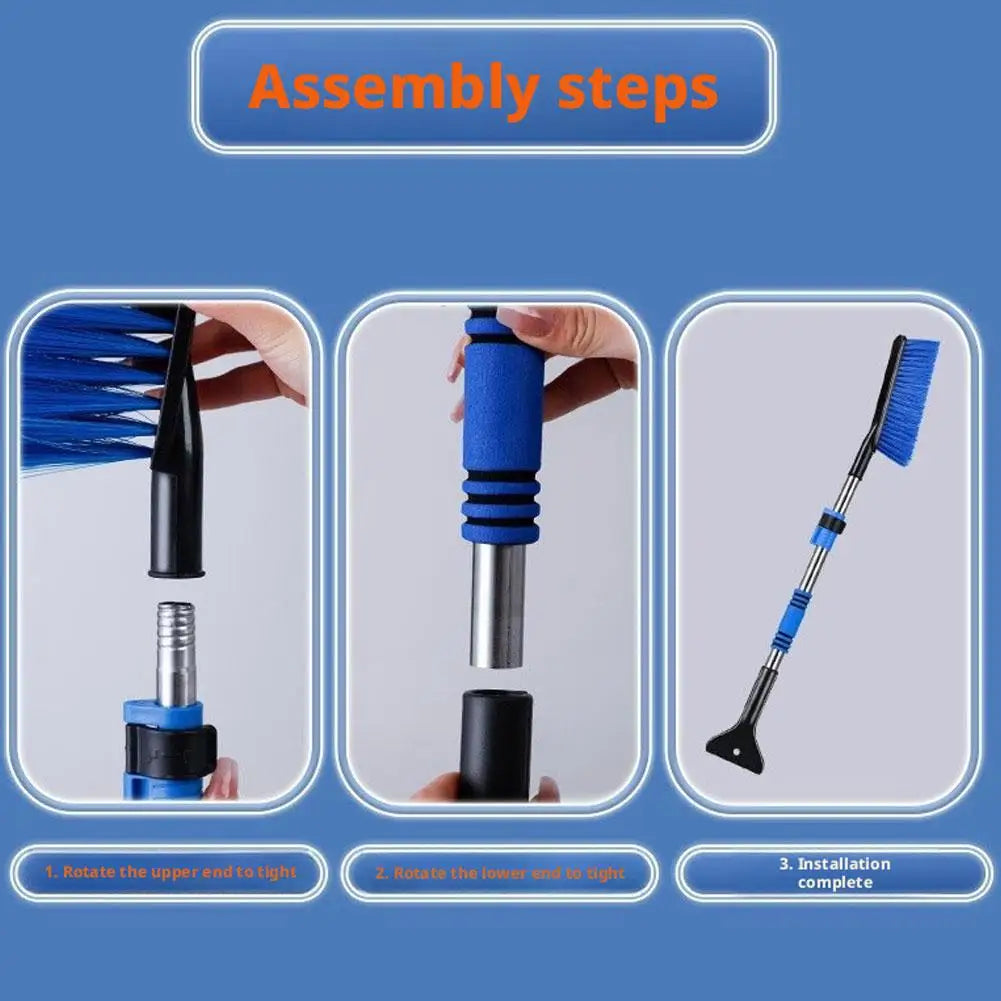 Retractable Snow Brush & Ice Scraper Tool