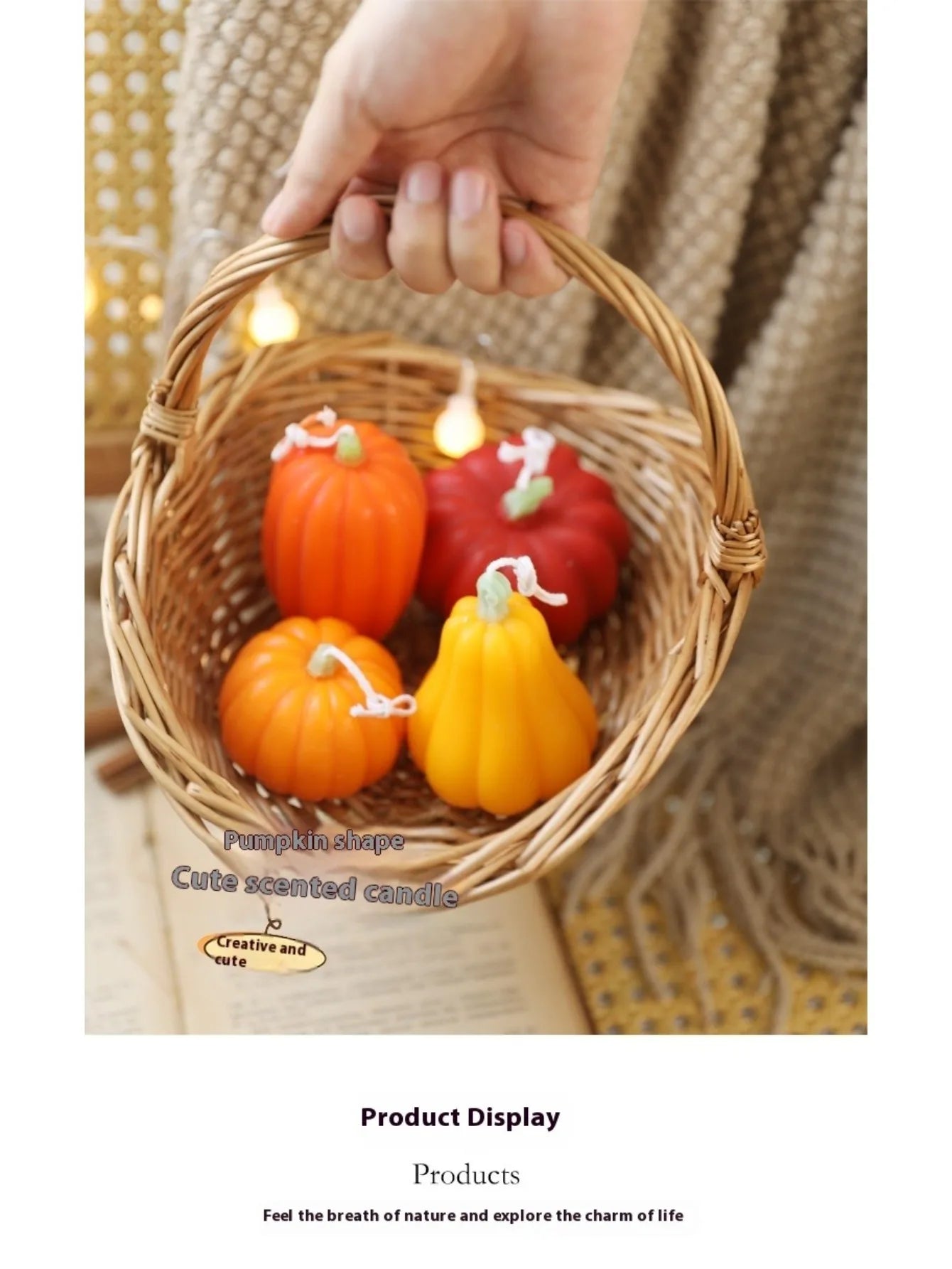 Pumpkin Shaped Scented Candle