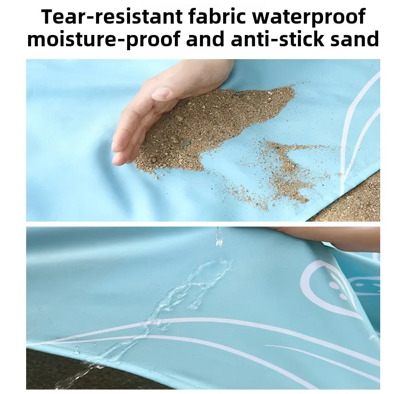 Beach Mat Outdoor Picnic Ultra-thin Campground Mat Waterproof Sand Proof Portable Moisture-proof Mat Pocket Blanket