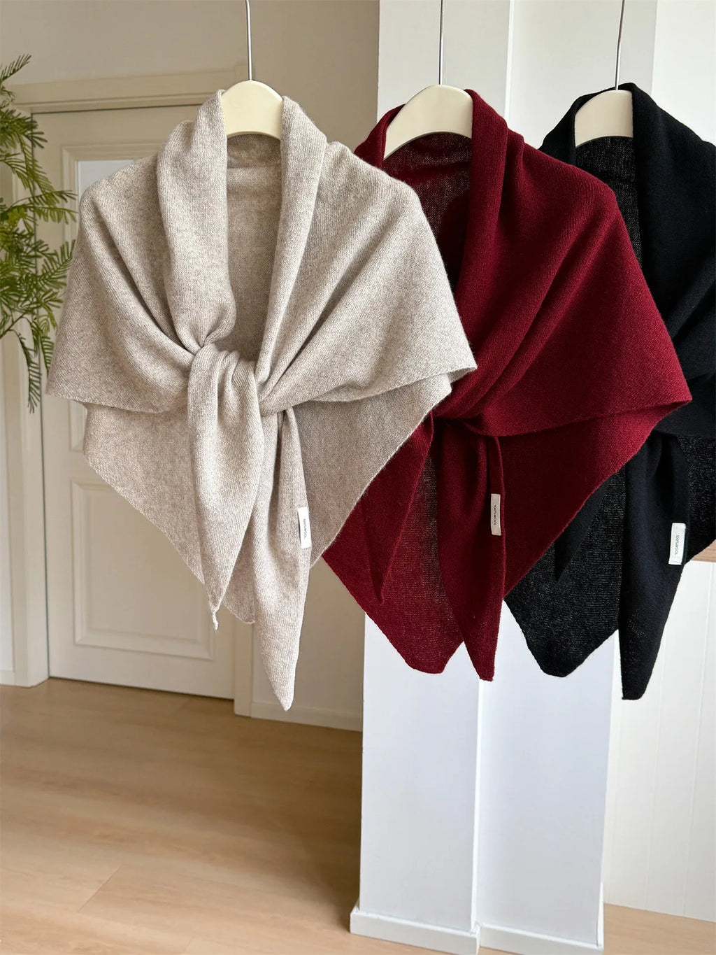 Premium Wool Knit Wraparound Scarf
