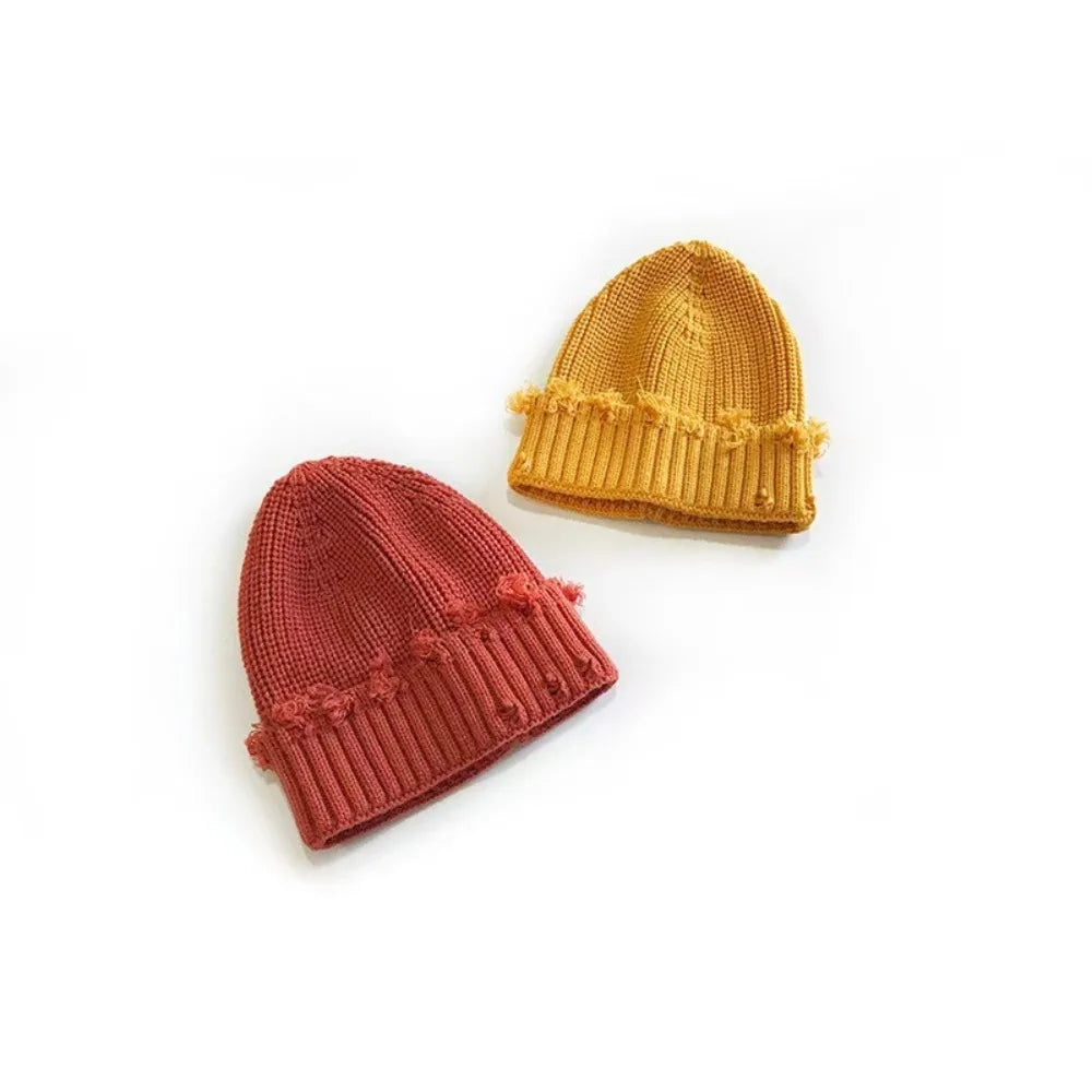 Broken Brim Knit Winter Beanie