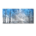 Foggy Autumn Forest Canvas Wall Art