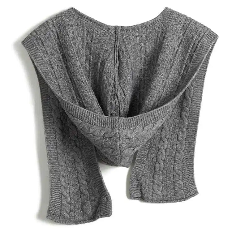 Hooded Knit Shawl Scarf for Women