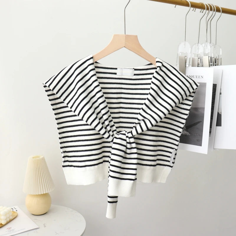 Korean Style Knit Shoulder Shawl Scarf