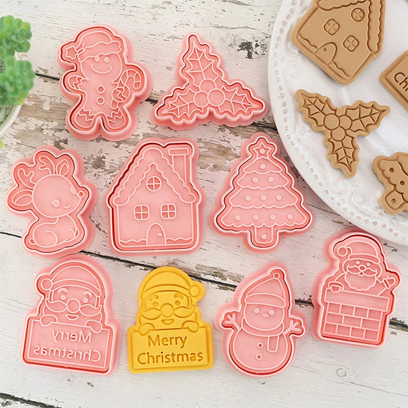 3D Christmas Cookie Cutter & Stamp Set