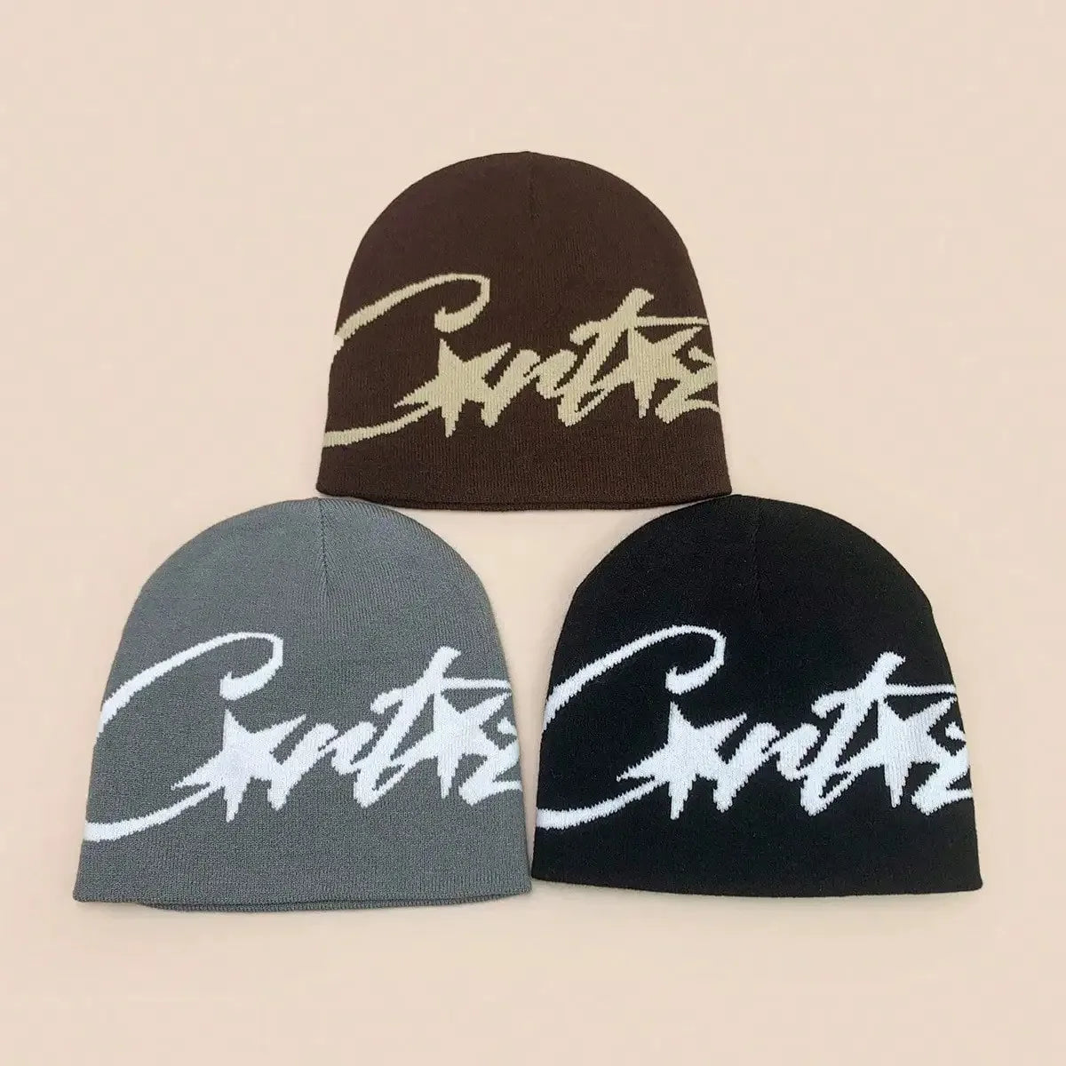 Vintage Jacquard Knit Beanie