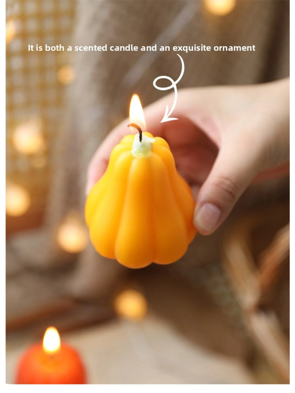Pumpkin Shaped Scented Candle
