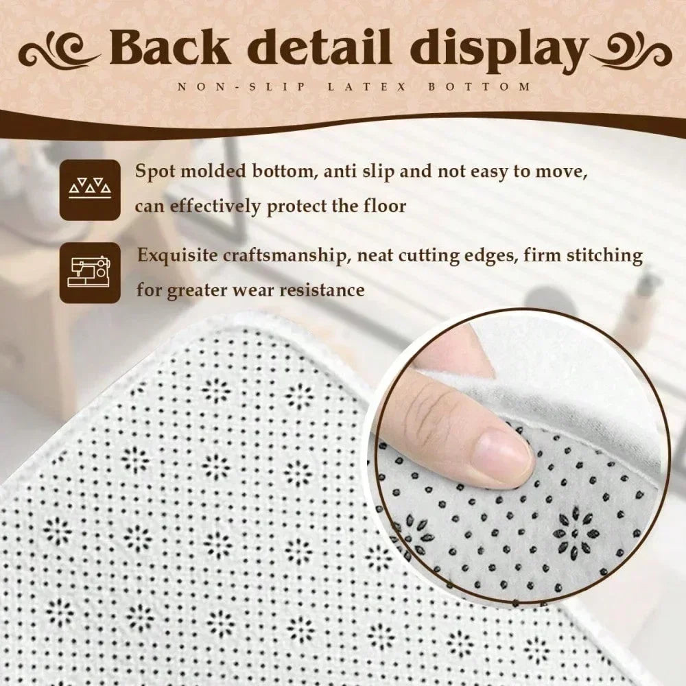 Summer Beach Decorative Welcome Doormat Beach Ocean Starfish Anti-Slip Entrance Door Mat Back Floor Mat for Home Room Decoration