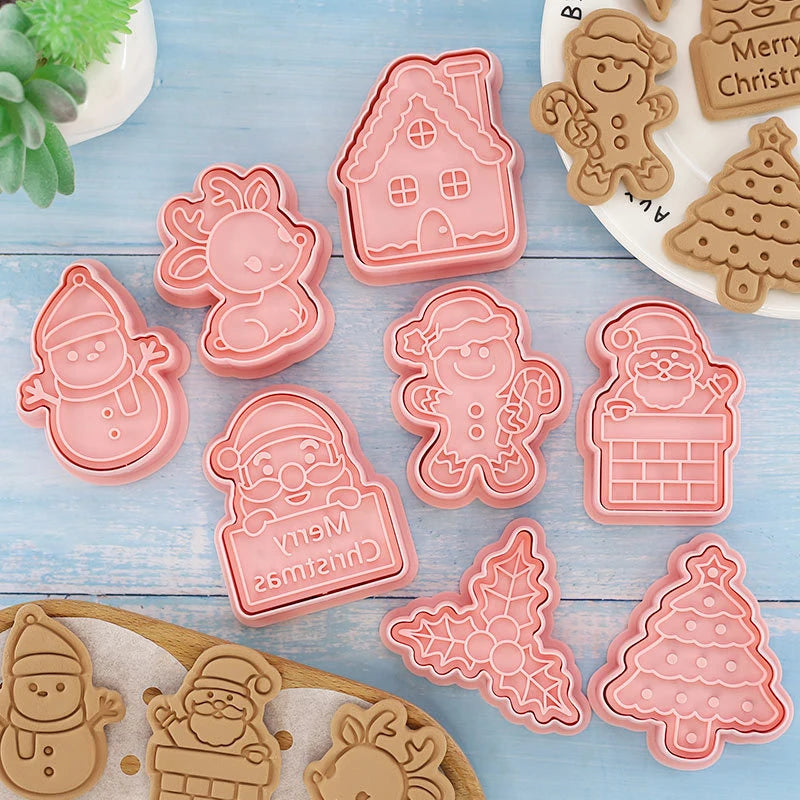 3D Christmas Cookie Cutter & Stamp Set