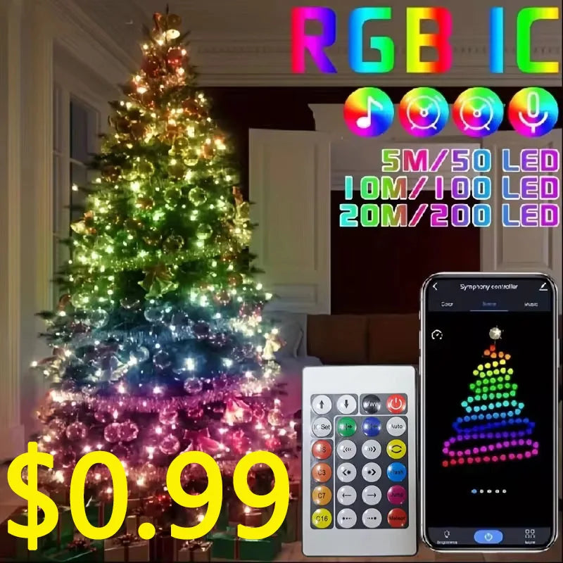 Ivy Leaf Outdoor Fairy String Lights