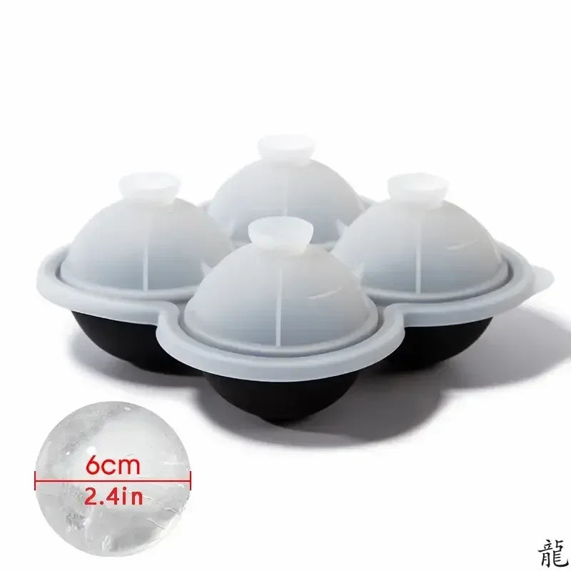 1pc Large Silicone Ice Cube Trays - Easy-Release, No Leakage, Perfect for Whiskey, Cocktails, Juice, and Parties