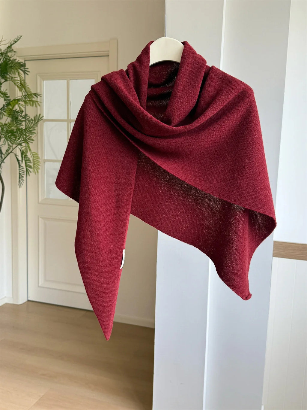 Premium Wool Knit Wraparound Scarf