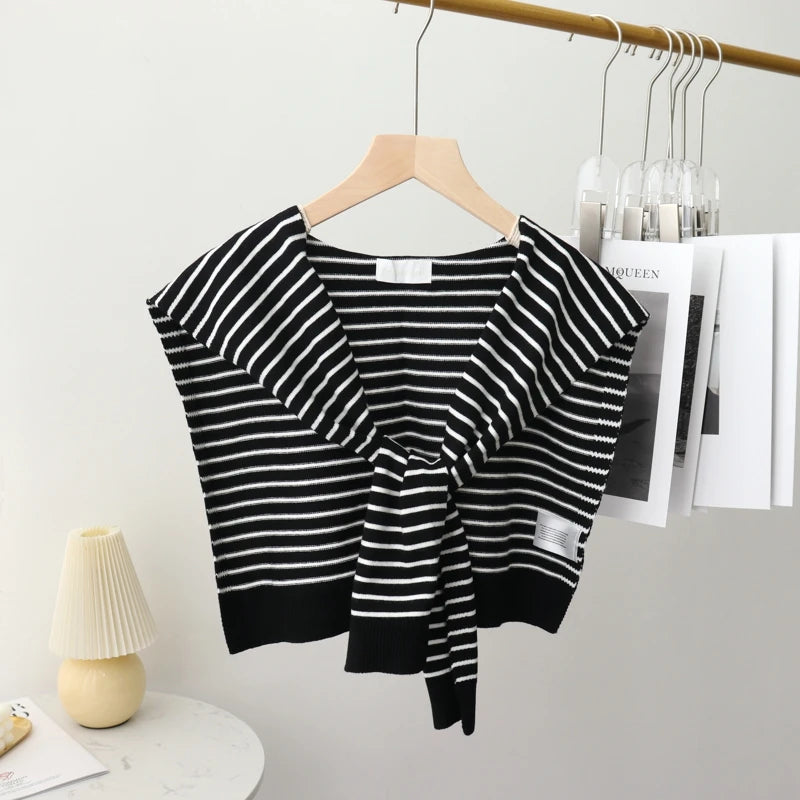 Korean Style Knit Shoulder Shawl Scarf