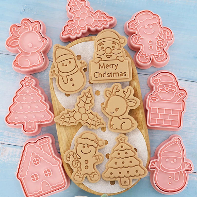3D Christmas Cookie Cutter & Stamp Set