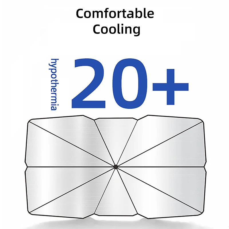 Car Sunshade Umbrella Car Sun Shade Protector Parasol Summer Sun Interior Windshield Protection Accessories For Auto Shading