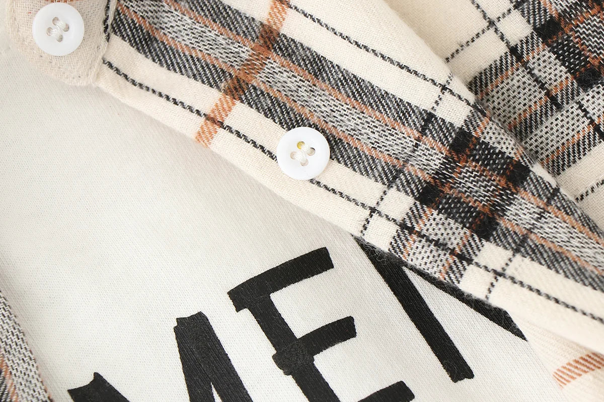 Women’s Plaid Casual Button-Up Shirt